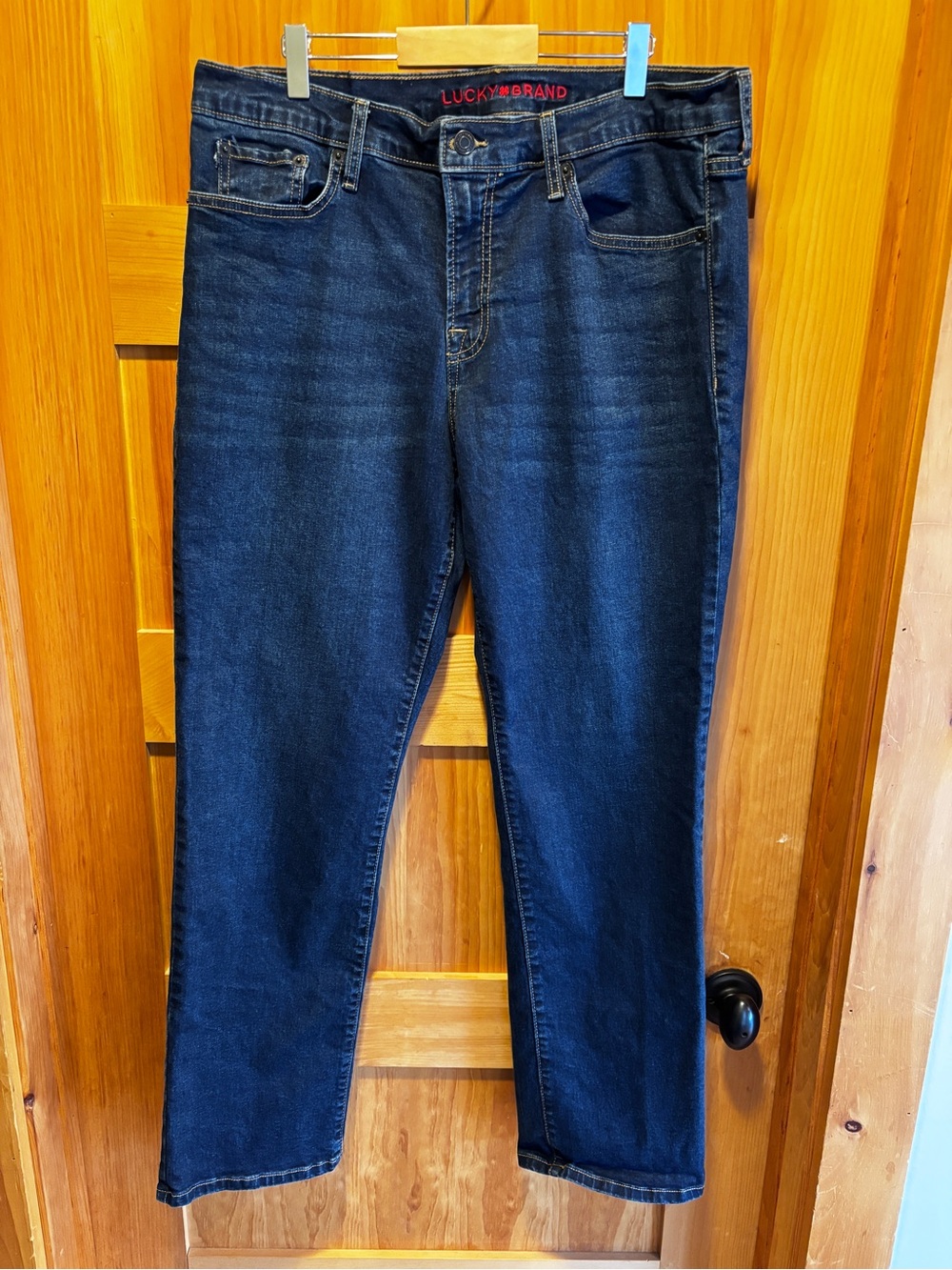 Lucky Brand Dark Wash Bootcut Jeans Size 12/31 Mid Rise Denim Y2K Classic Casual